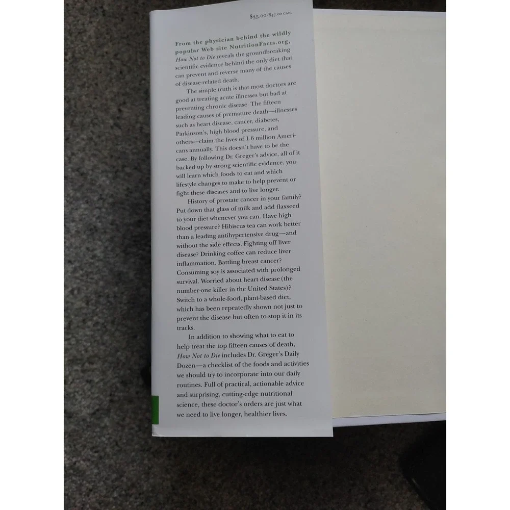 Book Of Foods To Prevent And Reverse Disease. 